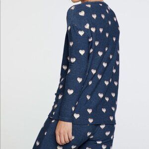 Chaser Beach Hearts Lounge Top S-L NWT